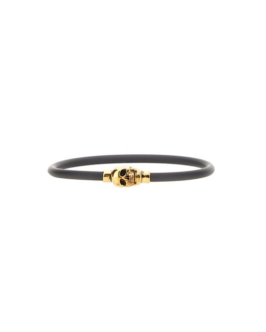 Bracciale Skull di McQueen in White da Uomo