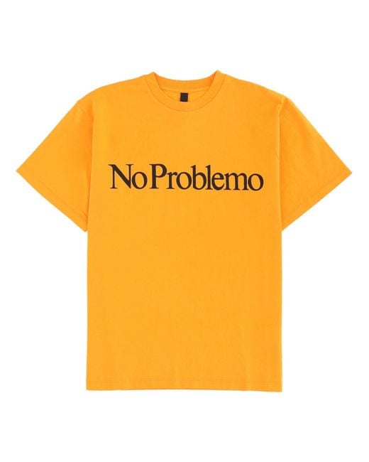 No Problemo Orange T-Shirt With Logo