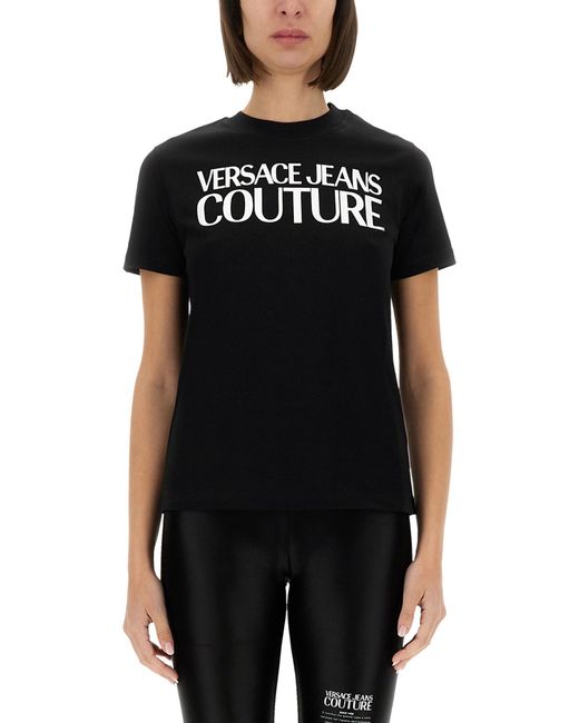 Versace Jeans Couture Black T-Shirt With Logo