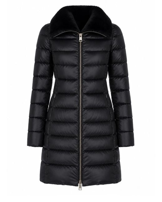 Herno Black Piumino Lungo Trapuntato