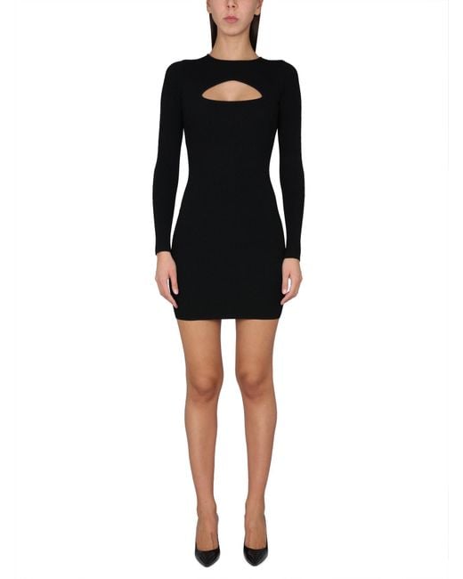 DSquared² Black Dress Cut Out