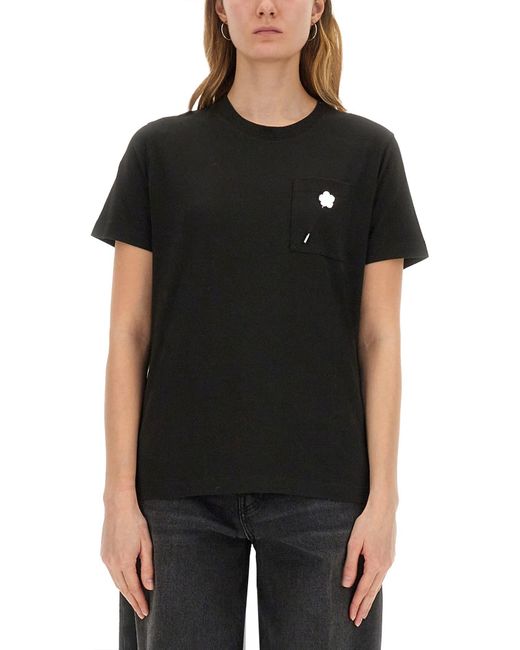 KENZO Black "Boke Flower Pin" T-Shirt