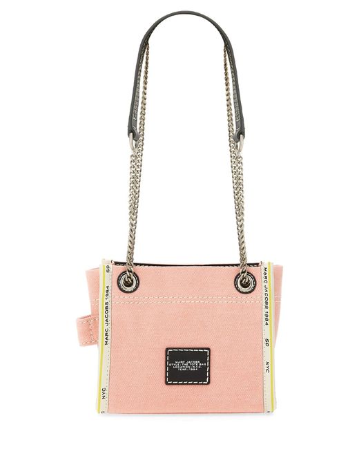 Borsa Tote "The Denim Chain Crossbody" di Marc Jacobs in Pink