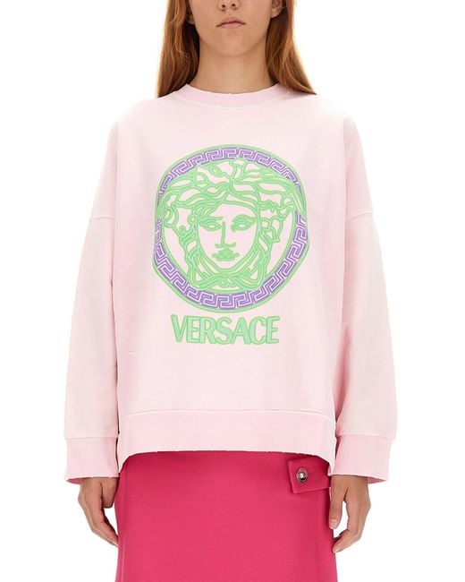 Versace medusa logo sweatshirt hotsell