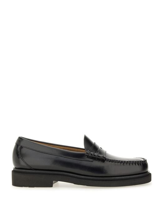 G.H.BASS Black G. H. Bass Moccasin "Weejuns Step Larson Penny" for men