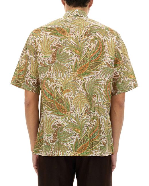 Camicia Over di Etro in Green da Uomo