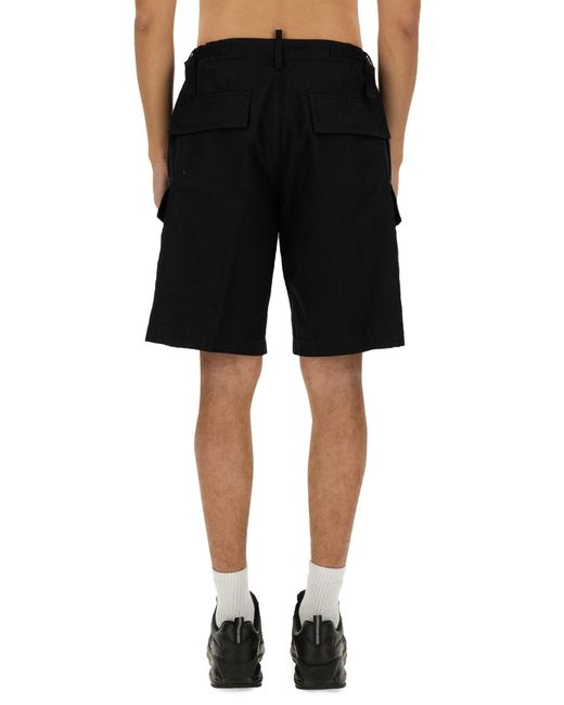Bermuda Cargo di DSquared² in Black da Uomo