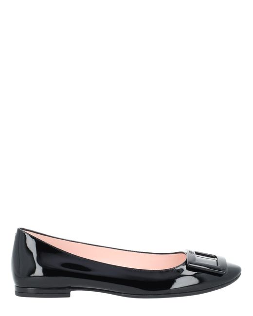 Roger Vivier Black U Look Ballerinas