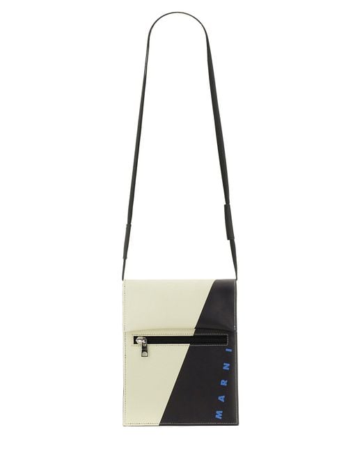 Borsa A Tracolla di Marni in White da Uomo