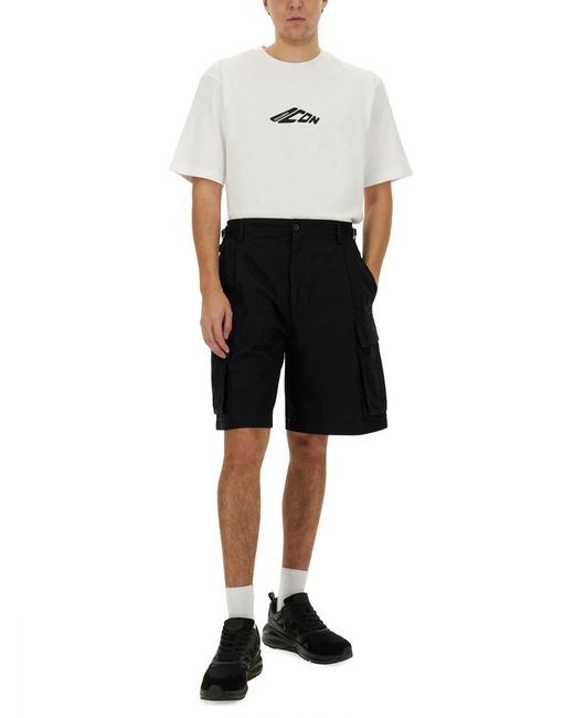 Bermuda Cargo di DSquared² in Black da Uomo
