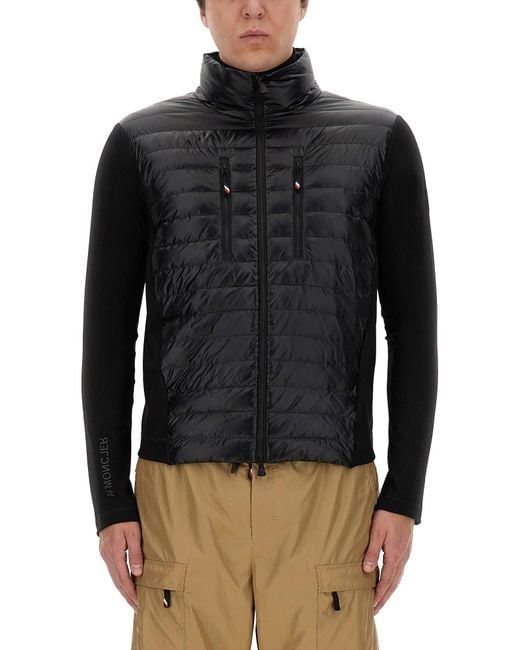 Moncler Black Zippered Cardigan for men