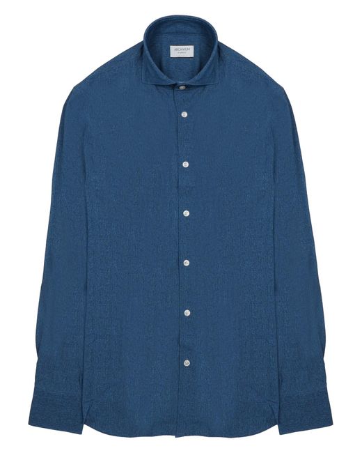 ARCHIVIUM BE UPDATED Blue Camicia for men