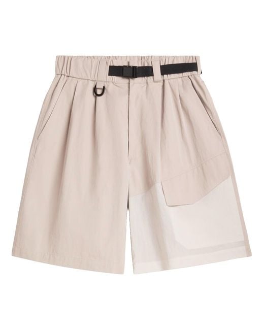 Y-3 Natural Belted Shorts for men