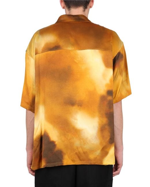 Camicia Con Patch Logo di Ambush in Orange da Uomo