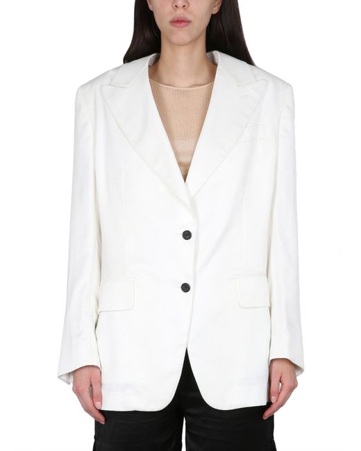 Tom Ford White Boyfriend Jacket