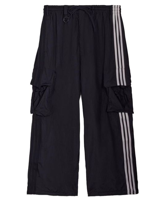 Y-3 Blue Cargo Pants With Logo