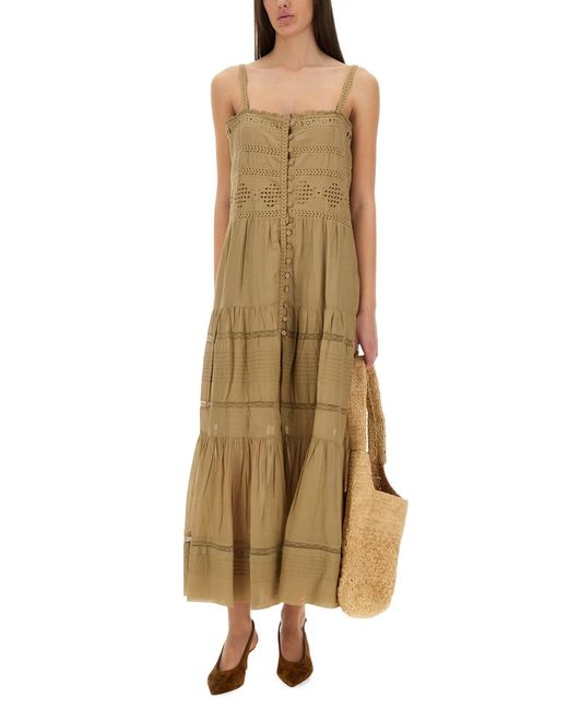 Abito Lungo "Divine" di Isabel Marant in Natural