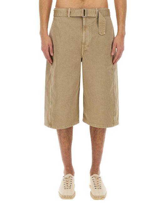 Lemaire Natural Twisted Bermuda Shorts for men