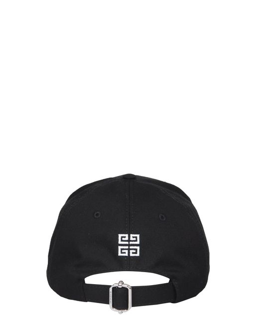 Cappello nero in cotone con logo di Givenchy in Black da Uomo