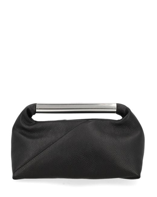 MM6 by Maison Margiela Black Pochette "Japanese" Con Manico Gioiello
