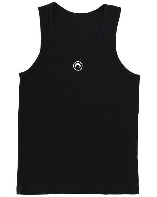 MARINE SERRE Black Cotton Tops Collection for men