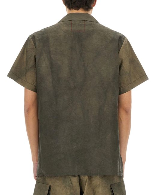 Camicia "Terry" di Uma Wang in Green da Uomo