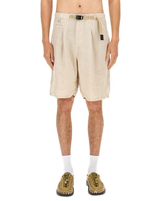 Undercover Natural Relaxed Fit Linen Shorts With Practical Pockets for men