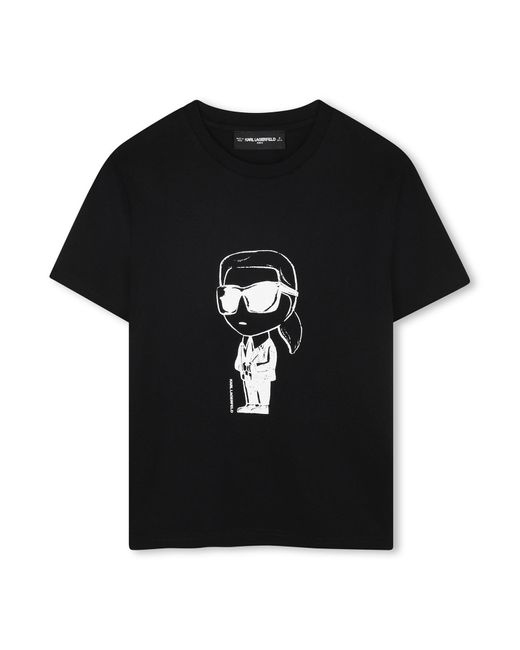 Karl Lagerfeld Black T-Shirt With Logo