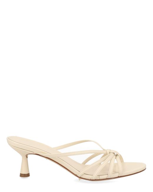 Aeyde Natural Cream Solid Abby Heels