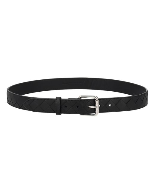 Bottega Veneta Black Braided Belt for men
