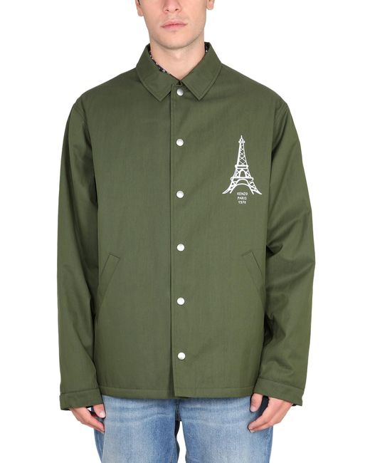 KENZO Green Coach Jacket for men