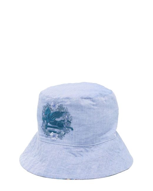 Etro Blue Fisherman's Hat