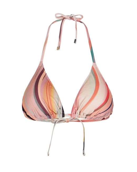 Paul Smith Pink "Dusky Swirl" Bikini Top