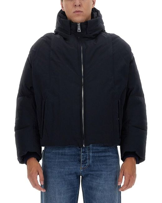 Bottega Veneta Blue Down Jacket Padded for men