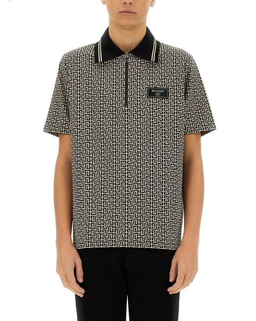 Maglioni Cotone-Uomo di Balmain in Gray da Uomo