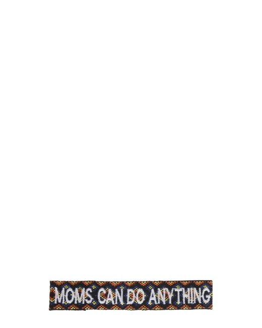 LABEL K White Braided Fabric Bracelet