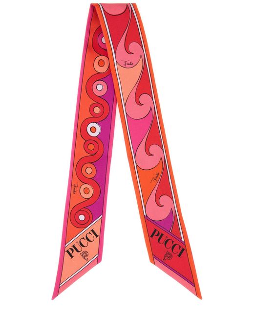 Emilio Pucci Red Silk Bandeau