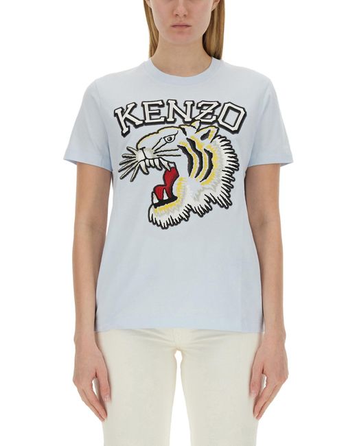 KENZO White Graphic Crew Neck T-Shirt