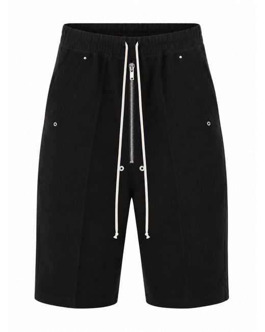 Rick Owens Black Shorts "Bela Pods" for men
