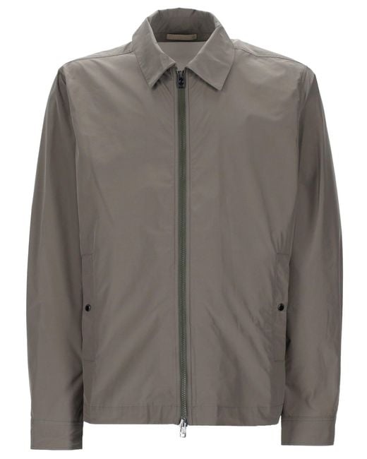 Woolrich Gray Giacca "Urban Timber Overshirt" for men