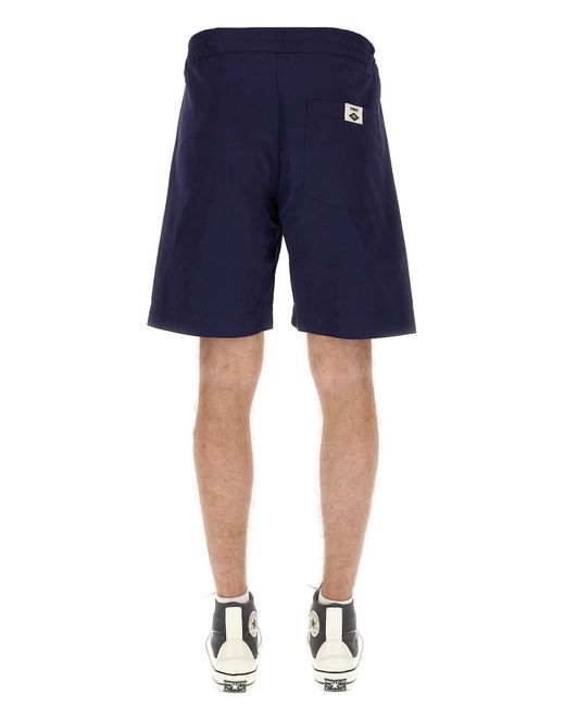 Bermuda Con Patch Logo di UMBRO X YMC in Blue da Uomo