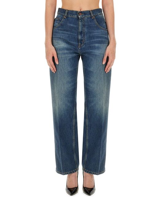 Victoria Beckham Blue Boyfriend Jeans