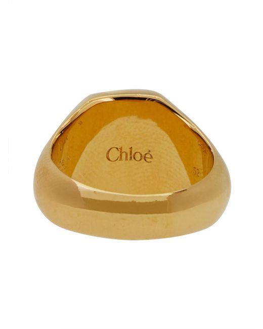 Anello "Charms" di Chloé in Metallic