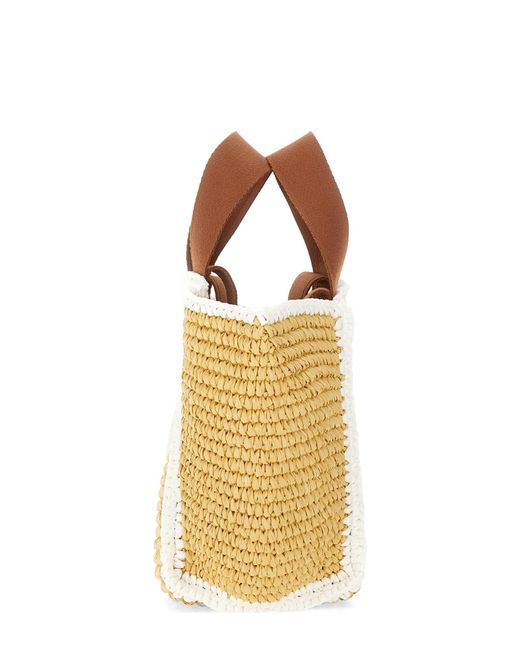 Borsa Shopper "Sillo" Small di Marni in Metallic