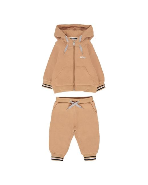 Boss Natural Sweatshirt With Pants Set