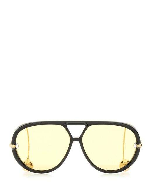 Occhiali Da Sole "Aviator Drop" di Bottega Veneta in Black
