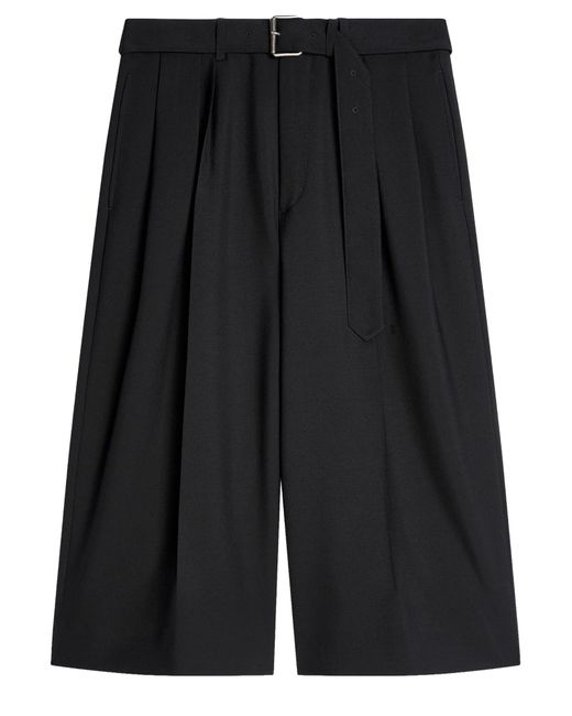 Dries Van Noten Black Cotton-Blend Satin Straight-Leg Pants for men