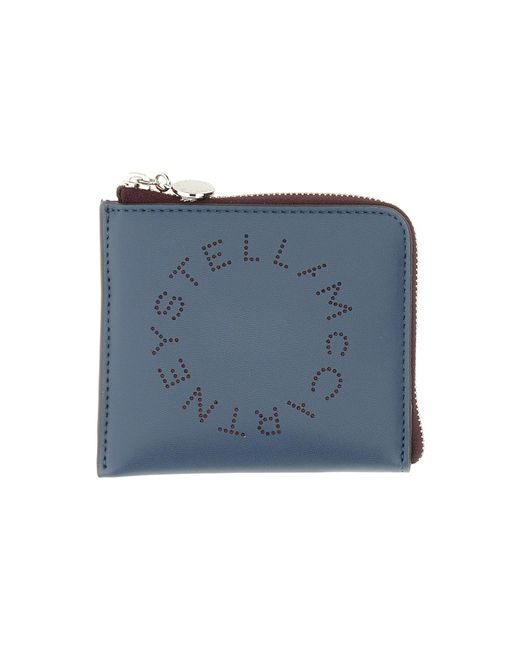 Stella McCartney Blue Zipped Wallet