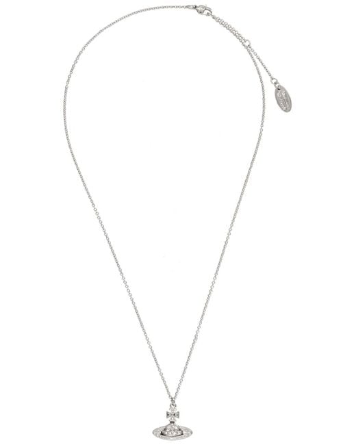 Vivienne Westwood White Elegant Brass Necklace For