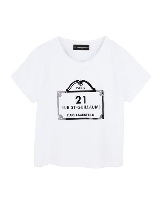Karl Lagerfeld White T Shirt